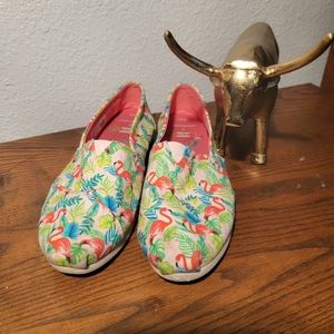 Toms Flamingo Slip.on Loafer size 8.5w